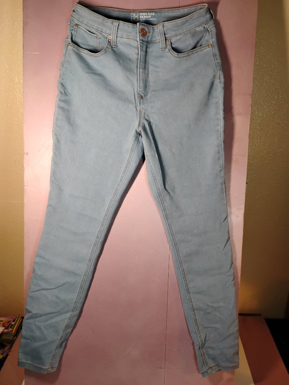 NOBO High Rise Skinny Jeans Size 11 Light Wash Stretch Denim